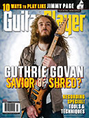 Guitar Player Magazine cover with Guthrie Govan